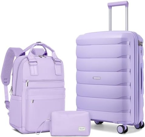 ルヴィ 4点セット Amazon.com | Clyrava 6 Piece Luggage Set Hard Shell - Lavender